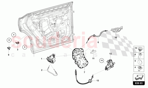 Part Diagram for Lamborghini 4K0839015S