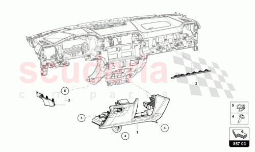 Part Diagram for Lamborghini 4ML863076C