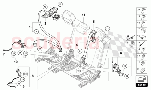 Part Diagram for Lamborghini 4M8857807A9R1