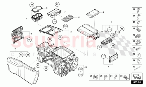 Part Diagram for Lamborghini 4ML862533