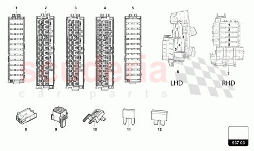 Part Diagram for Lamborghini 4F1941824