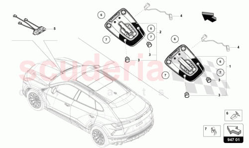 Part Diagram for Lamborghini 4ML947135ASQ2
