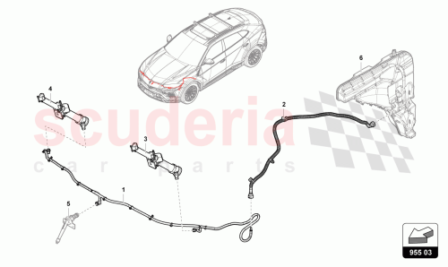 Part Diagram for Lamborghini 4ML955970C