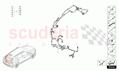 Part Diagram for Lamborghini 4ML971184F