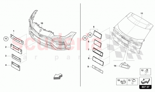 Part Diagram for Lamborghini 4ML807287M3FZ