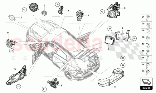 Part Diagram for Lamborghini 4ML035298A