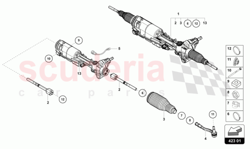 Part Diagram for Lamborghini 4M1423055AT