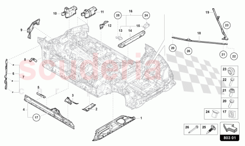 Part Diagram for Lamborghini 4M0803141E