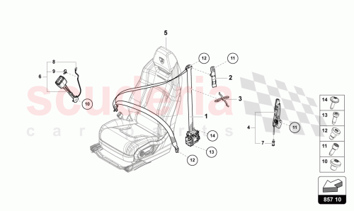 Part Diagram for Lamborghini 4ML857705BRL8