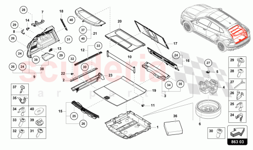 Part Diagram for Lamborghini 4ML863880L