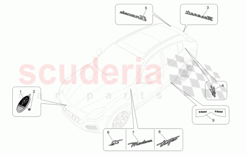 Part Diagram for Maserati 670157060
