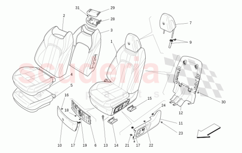 Part Diagram for Maserati 673006320