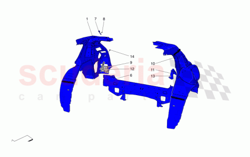 Part Diagram for Maserati 670173168