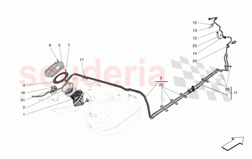 Part Diagram for Maserati 675001630