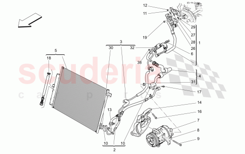 Part Diagram for Maserati 670007541