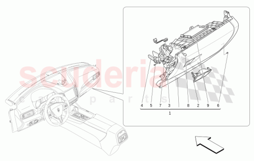 Part Diagram for Maserati 673007289