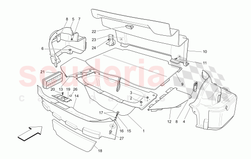 Part Diagram for Maserati 81574806