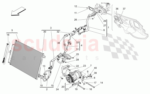 Part Diagram for Maserati 670100149