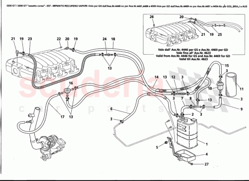 Part Diagram for Maserati 389220501