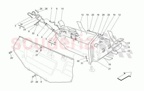 Part Diagram for Maserati 193573