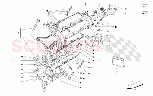 Part Diagram for Maserati 673001239