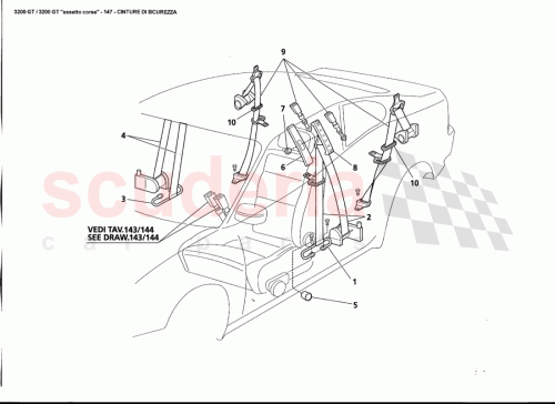 Part Diagram for Maserati 388150339