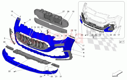 Part Diagram for Maserati 670167502