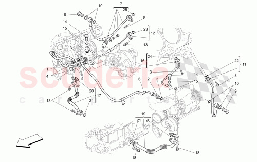 Part Diagram for Maserati 275034