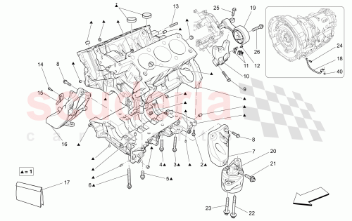 Part Diagram for Maserati 46328307