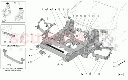 Part Diagram for Maserati 670214247