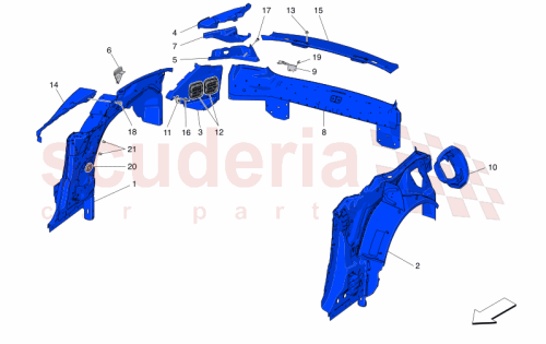 Part Diagram for Maserati 673016558