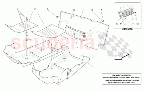 Part Diagram for Maserati 67512716
