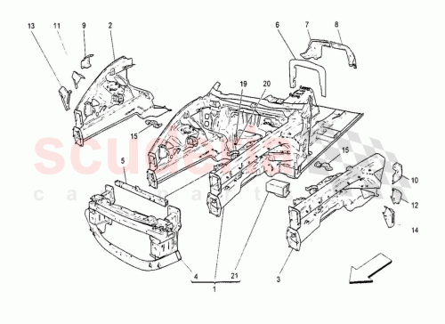 Part Diagram for Maserati 80001900