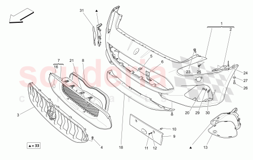 Part Diagram for Maserati 980145728