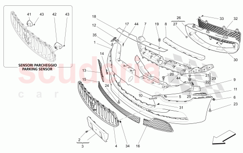 Part Diagram for Maserati 673006986