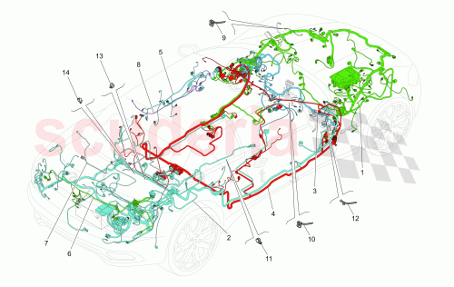 Part Diagram for Maserati 255729