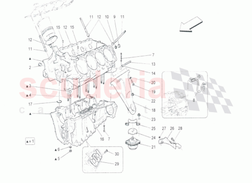 Part Diagram for Maserati 177764