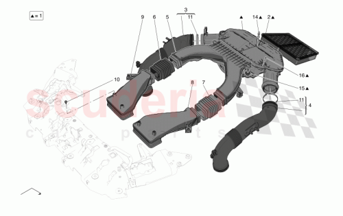 Part Diagram for Maserati 675001450