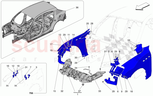 Part Diagram for Maserati 670160091