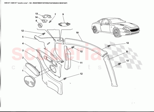 Part Diagram for Maserati 9810029