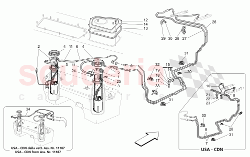 Part Diagram for Maserati 184348