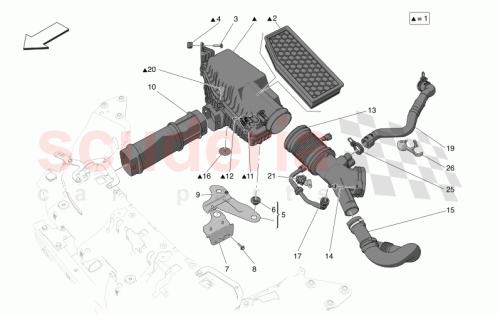 Part Diagram for Maserati 670161180