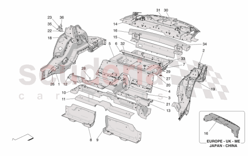 Part Diagram for Maserati 673015420