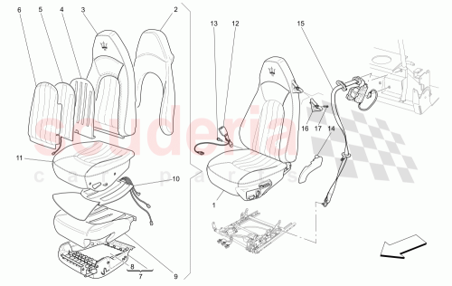 Part Diagram for Maserati 980138101