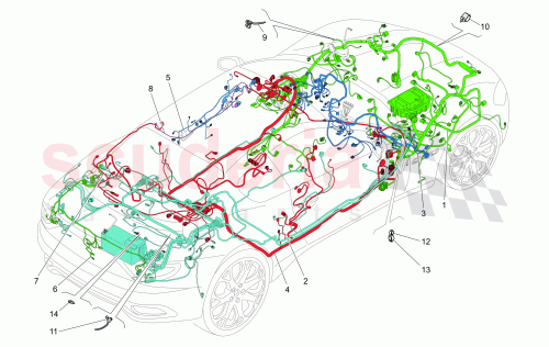 Part Diagram for Maserati 260722
