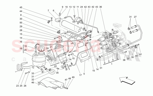 Part Diagram for Maserati 980001154