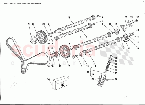 Part Diagram for Maserati 585032002
