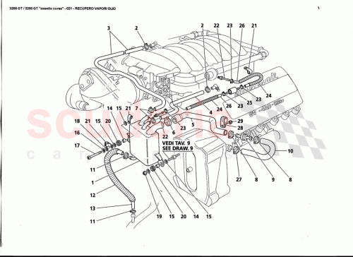 Part Diagram for Maserati 585046601