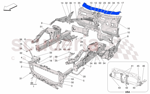 Part Diagram for Maserati 673015514