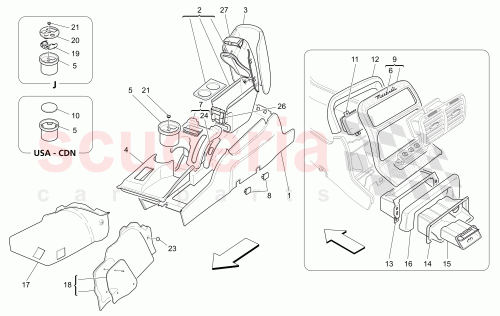 Part Diagram for Maserati 981307500